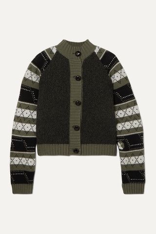 Ganni + Striped Fair Isle Sweater