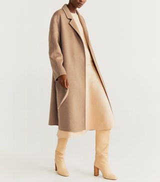 Mango + Belted Wool Coat