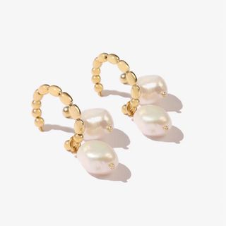 Adornmonde + Fortune Gold Freshwater Pearl Set