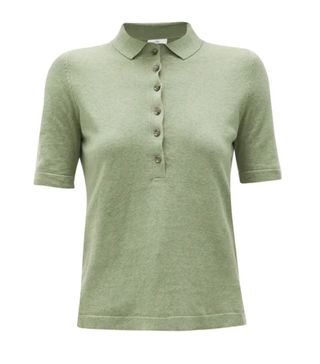 Allude + Knitted Polo Shirt