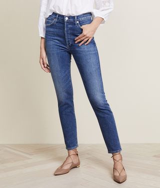 Citizens of Humanity + Olivia High-Rise Slim Ankle Jeans