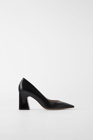 Zara + Block Heel High Heels
