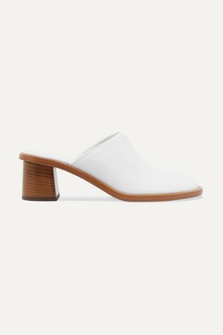 The Row + Teatime Crinkled-Leather Mules