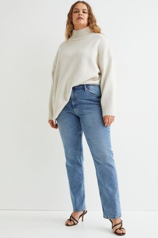 H&M + Vintage Straight High Jeans