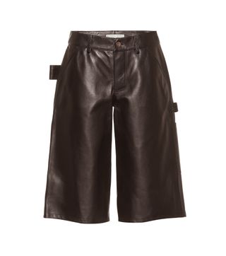 Bottega Veneta + Leather Bermuda Shorts