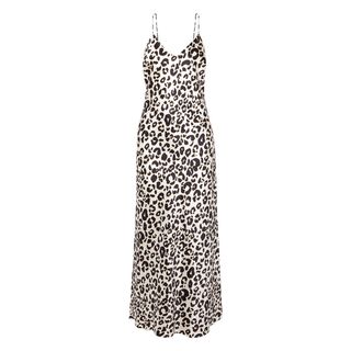 Anine Bing + Rosemary Leopard-Print Silk-Satin Maxi Dress