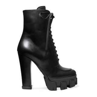Prada + 130 Leather Ankle Boots
