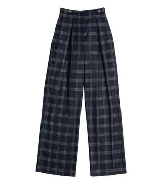 Court 
Rowe + Soft Plaid Wide Leg Pants