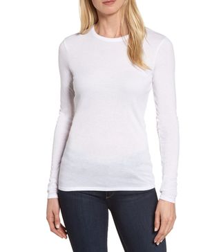 Nordstrom Signature + Crewneck Rib Knit Top