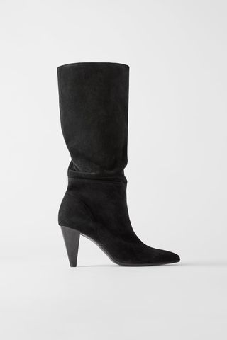 Zara + Split Leather Boots