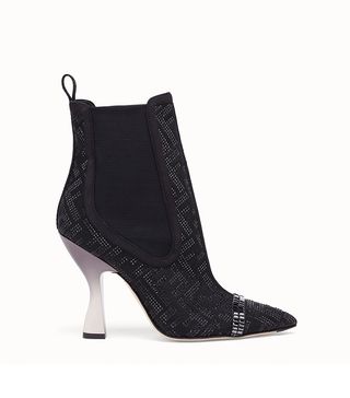 Fendi + Colibrì Black Ankle Boots