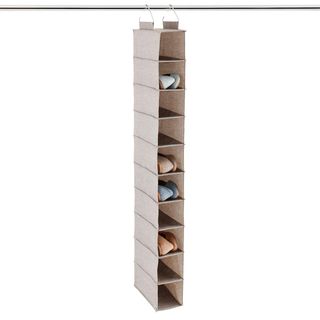 The Container Store + Grey 10-Compartment Hanging Shoe Organizer