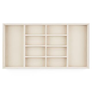 The Container Store + Deep 10-Section Jewelry Tray Grey