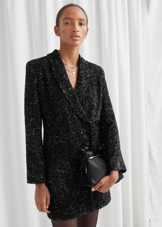 & Other Stories + Sequin Double Breasted Blazer Dress