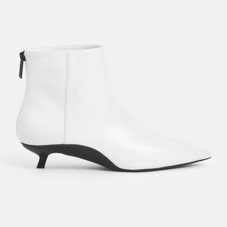 Charles & Keith + Two-Tone Kitten Heel Ankle Boots