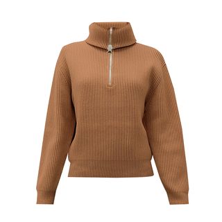 Acne Studios + Kelanie Zipped Roll-Neck Wool-Blend Sweater