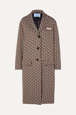 Prada + Jacquard-Knit Coat