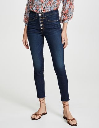 Veronica Beard Jeans + Debbie 10” Skinny Jeans