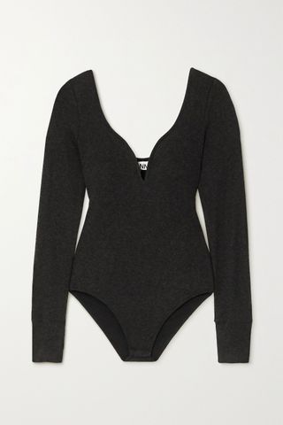 Ganni + Stretch-Jersey Bodysuit