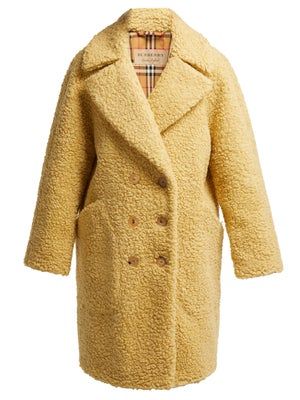 Burberry + Willingstone Wool-Blend Teddy Coat