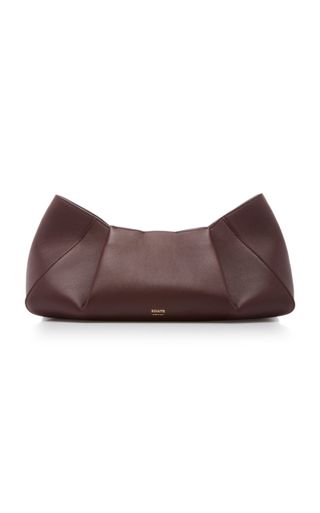 Khaite + Jeanne Small Pleat Leather Crossbody Bag