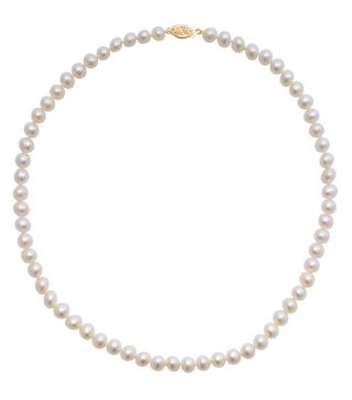 A B Davis + Freshwater Cultured Pearl Necklace, White