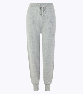 Mark and Spencer + Pure Cashmere Textured Slim Leg Joggers