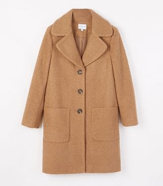 Warehouse + Long Faux Fur Teddy Coat