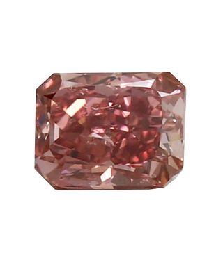 Blue Nile + 0.71-Carat Red Radiant Cut Diamond