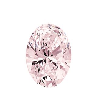 Blue Nile + 0.23-Carat Orangy Pink Oval Diamond