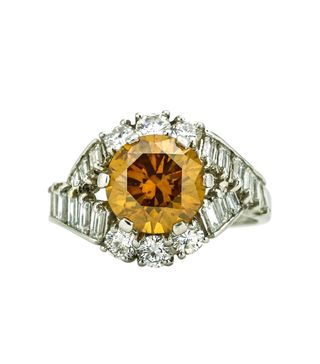 1stDibs + 3.00 Carat Platinum GIA Fancy Colored Natural Orange Diamond Ring