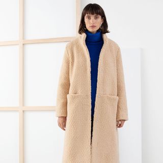 & Other Stories + Faux Shearling Teddy Coat