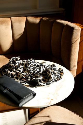 Franne Gold + Love Affaire Leopard Scarf