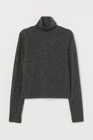 H&M + Glittery Turtleneck Sweater