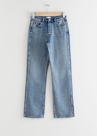 & Other Stories + Straight Mid Rise Organic Cotton Jeans