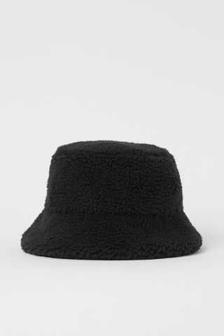 H&M + Faux Shearling Bucket Hat