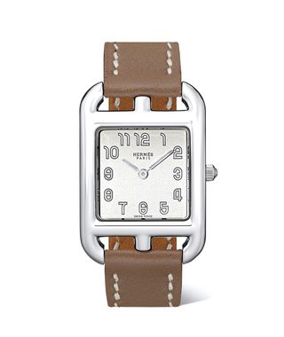 Hermès + Cape Cod 23mm Small Stainless Steel and Leather Watch