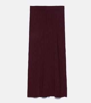 Zara + Ribbed Skirt