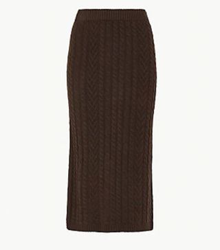 M&S Collection + Knitted Midi Skirt