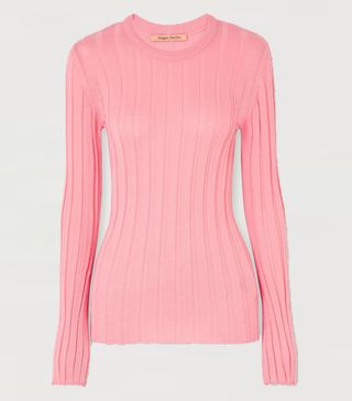 Maggie Marilyn + The Sherbet Wool-Blend Ribbed-Knit Sweater