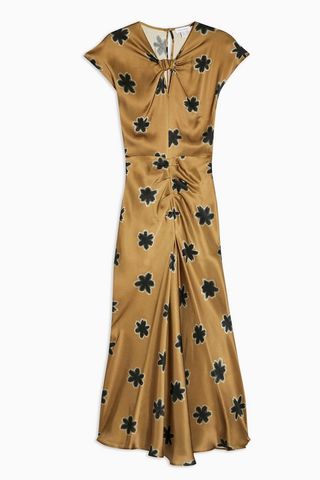 Topshop Boutique + Printed Silk Dress