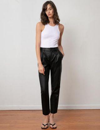 Pixie Market + Faux Leather Trousers