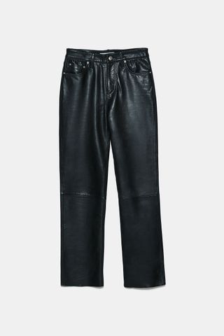 Zara + Leather Pants