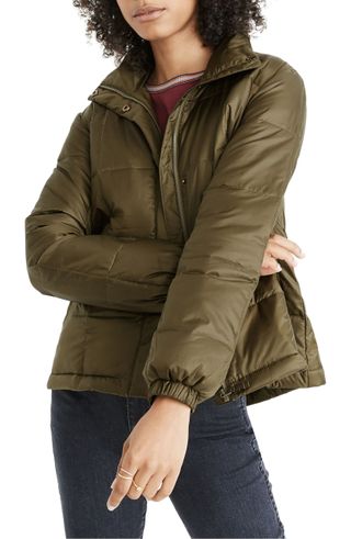 Madewell + Travel Buddy Packable Puffer Jacket