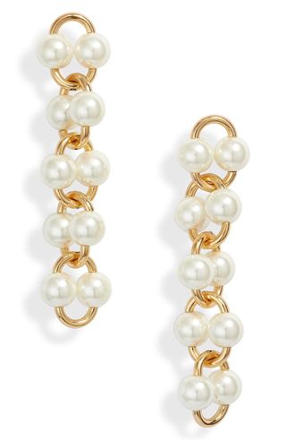 Kate Spade New York + Nouveau Pearls Imitation Pearl Linear Earrings