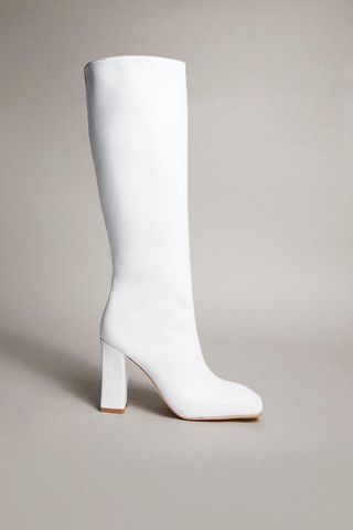 Karen Millen + Premium Leather Knee High Boot
