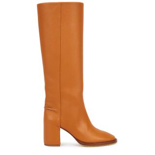 Chloé + Edith 75 Brown Leather Knee-High Boots