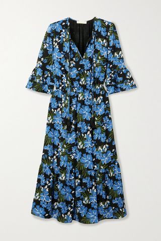 Michael by Michael Kors + Floral-Print Crepe Midi Dress