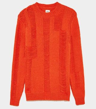 Zara + Combined Textured Sweater