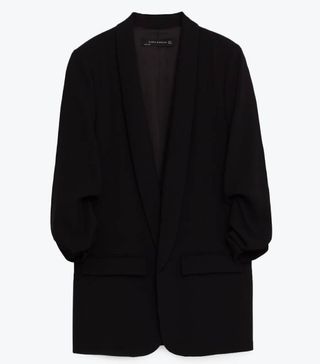 Zara + Blazer With Turn-Up Sleeves